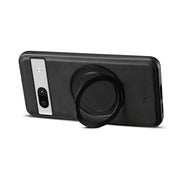 For Google Pixel 7a Denior A14 Skin Feel Rotating Holder MagSafe Phone Case(Black)