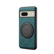 For Google Pixel 8 Denior A14 Skin Feel Rotating Holder MagSafe Phone Case(Blue)