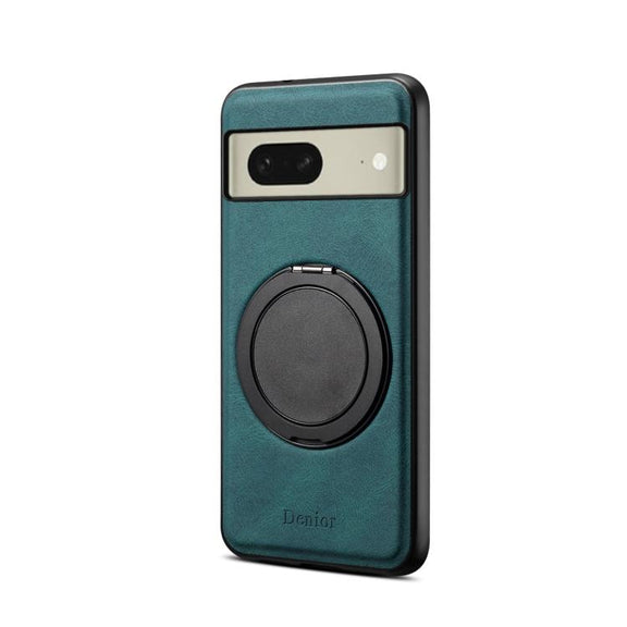 For Google Pixel 8 Denior A14 Skin Feel Rotating Holder MagSafe Phone Case(Blue)
