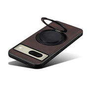For Google Pixel 8 Denior A14 Skin Feel Rotating Holder MagSafe Phone Case(Brown)