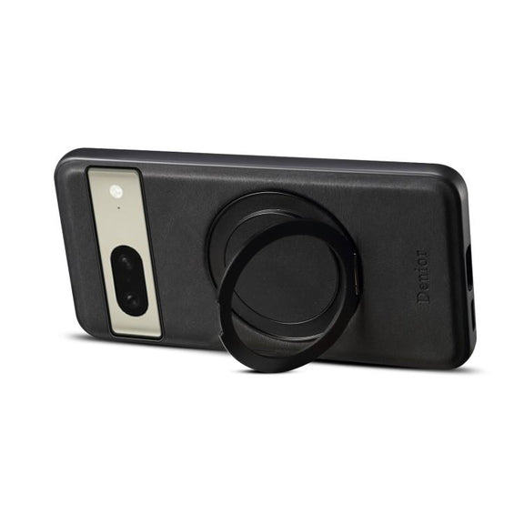 For Google Pixel 8 Denior A14 Skin Feel Rotating Holder MagSafe Phone Case(Black)