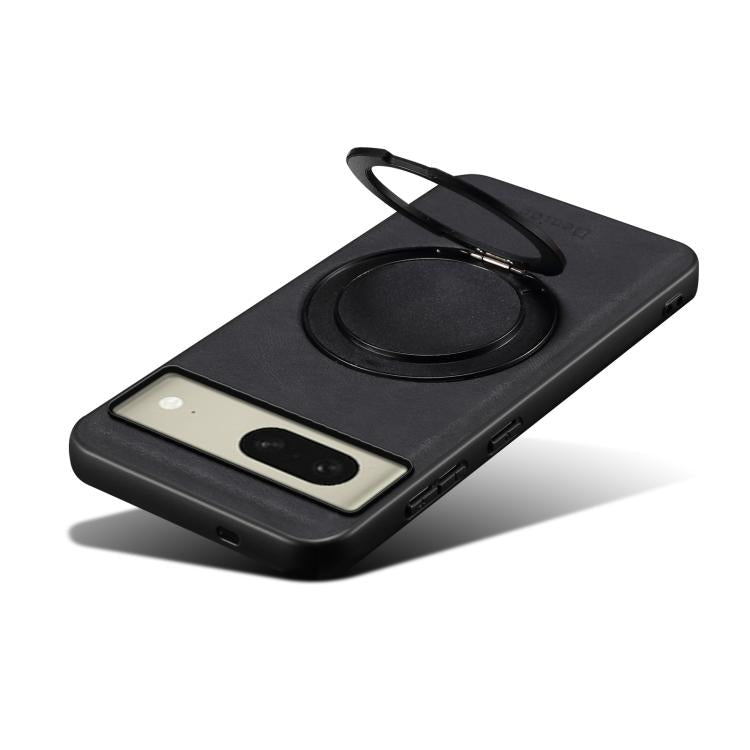 For Google Pixel 8 Denior A14 Skin Feel Rotating Holder MagSafe Phone Case(Black)