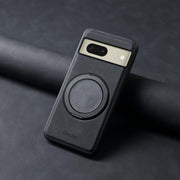 For Google Pixel 8 Denior A14 Skin Feel Rotating Holder MagSafe Phone Case(Black)