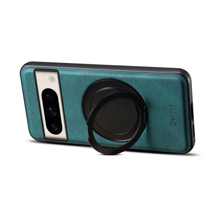 For Google Pixel 8 Pro Denior A14 Skin Feel Rotating Holder MagSafe Phone Case(Blue)