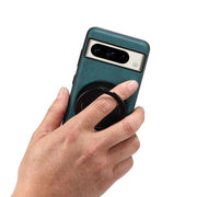 For Google Pixel 8 Pro Denior A14 Skin Feel Rotating Holder MagSafe Phone Case(Blue)