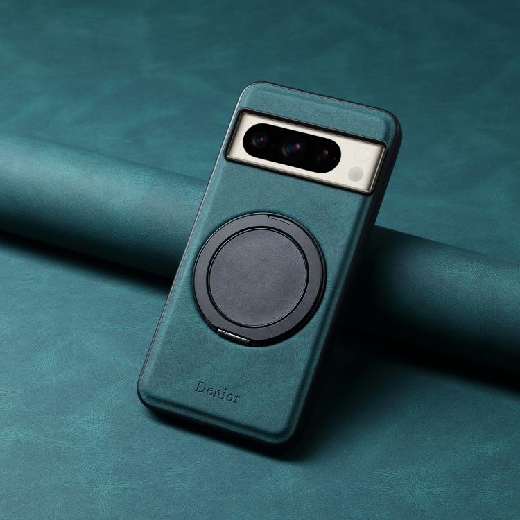 For Google Pixel 8 Pro Denior A14 Skin Feel Rotating Holder MagSafe Phone Case(Blue)