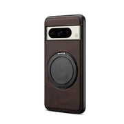 For Google Pixel 8 Pro Denior A14 Skin Feel Rotating Holder MagSafe Phone Case(Brown)