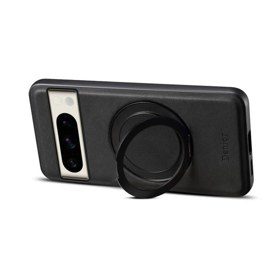For Google Pixel 8 Pro Denior A14 Skin Feel Rotating Holder MagSafe Phone Case(Black)