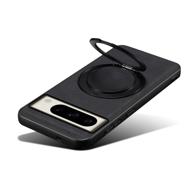 For Google Pixel 8 Pro Denior A14 Skin Feel Rotating Holder MagSafe Phone Case(Black)