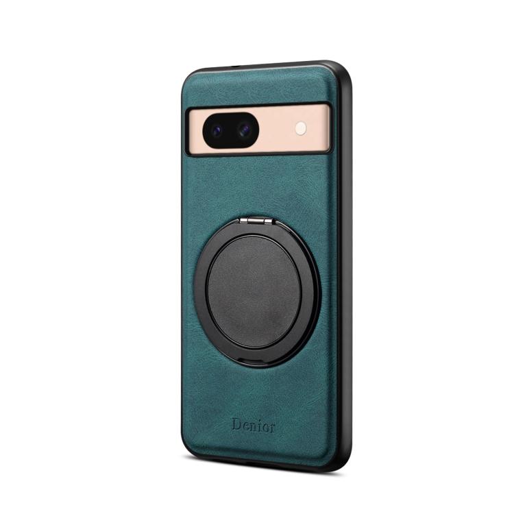 For Google Pixel 8a Denior A14 Skin Feel Rotating Holder MagSafe Phone Case(Blue)