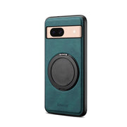 For Google Pixel 8a Denior A14 Skin Feel Rotating Holder MagSafe Phone Case(Blue)
