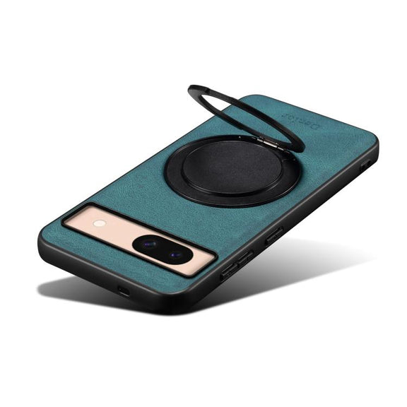 For Google Pixel 8a Denior A14 Skin Feel Rotating Holder MagSafe Phone Case(Blue)