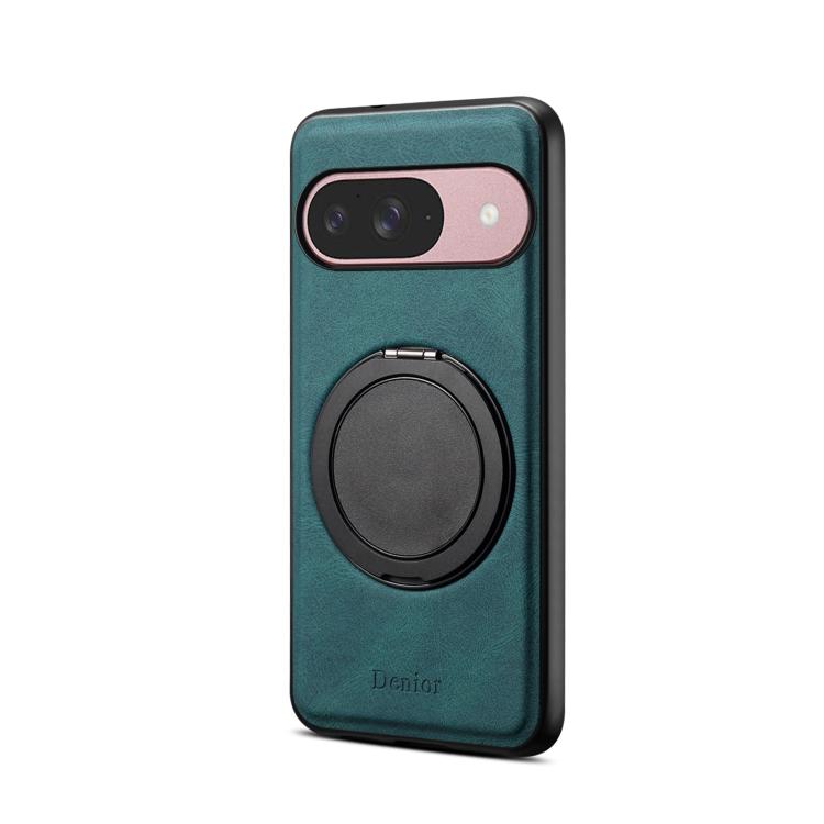 For Google Pixel 9 Denior A14 Skin Feel Rotating Holder MagSafe Phone Case(Blue)