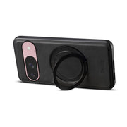 For Google Pixel 9 Denior A14 Skin Feel Rotating Holder MagSafe Phone Case(Black)