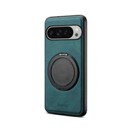 For Google Pixel 9 Pro XL Denior A14 Skin Feel Rotating Holder MagSafe Phone Case(Blue)