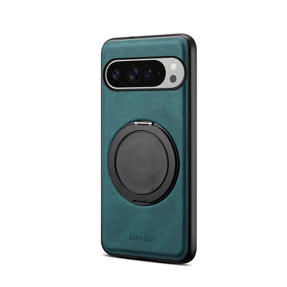 For Google Pixel 9 Pro XL Denior A14 Skin Feel Rotating Holder MagSafe Phone Case(Blue)