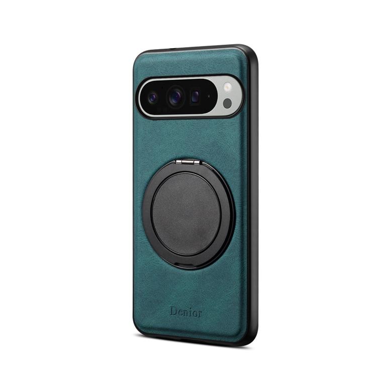 For Google Pixel 9 Pro XL Denior A14 Skin Feel Rotating Holder MagSafe Phone Case(Blue)