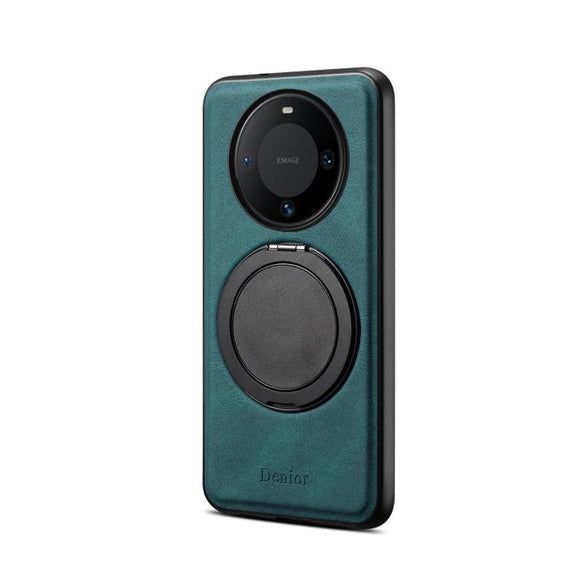 For Huawei Mate 60 Denior A14 Skin Feel Rotating Holder MagSafe Phone Case(Blue)