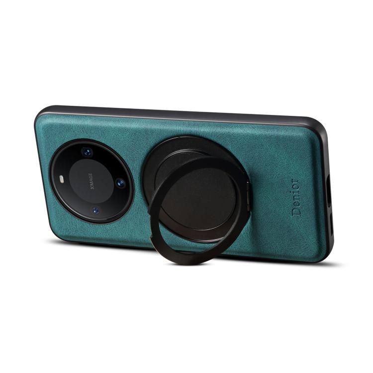 For Huawei Mate 60 Denior A14 Skin Feel Rotating Holder MagSafe Phone Case(Blue)