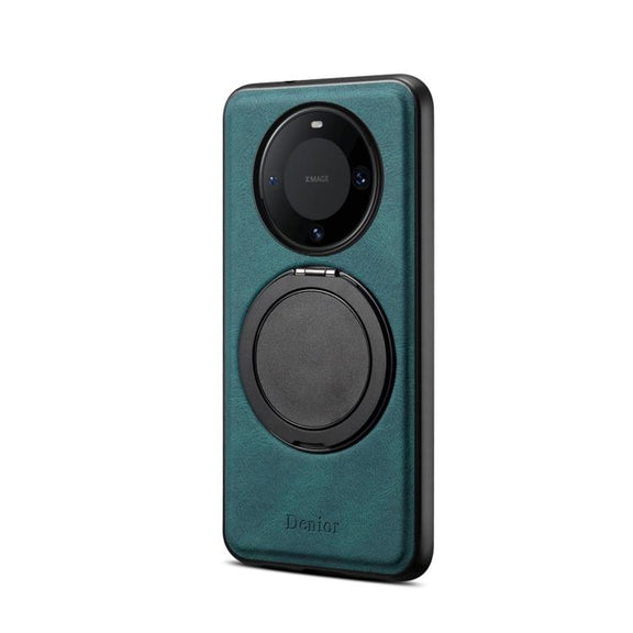 For Huawei Mate 60 Pro / 60 Pro+ Denior A14 Skin Feel Rotating Holder MagSafe Phone Case(Blue)