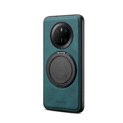For Huawei Mate 70 Denior A14 Skin Feel Rotating Holder MagSafe Phone Case(Blue)
