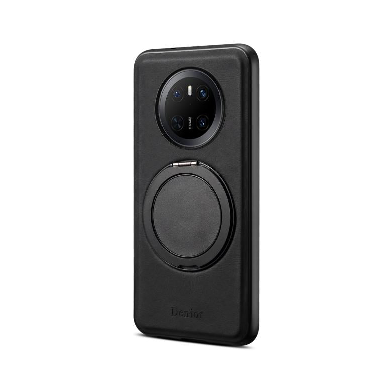 For Huawei Mate 70 Denior A14 Skin Feel Rotating Holder MagSafe Phone Case(Black)
