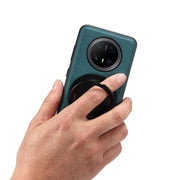 For Huawei Mate 70 Pro / 70 Pro+ Denior A14 Skin Feel Rotating Holder MagSafe Phone Case(Blue)