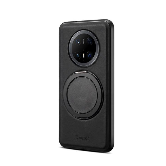 For Huawei Mate 70 Pro / 70 Pro+ Denior A14 Skin Feel Rotating Holder MagSafe Phone Case(Black)