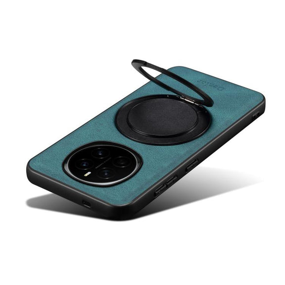 For Honor Magic7 Denior A14 Skin Feel Rotating Holder MagSafe Phone Case(Blue)