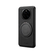 For Honor Magic7 Denior A14 Skin Feel Rotating Holder MagSafe Phone Case(Black)
