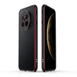 For Huawei Mate 70 Aurora Series Lens Protector + Metal Frame Phone Case(Black Red) - Huawei Cases by PMC TechLife | Online Shopping South Africa | PMC TechLife | Buy Now Pay Later Mobicred