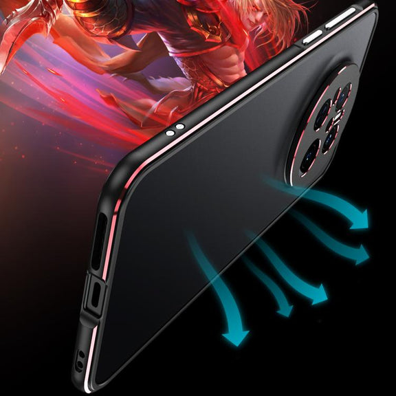 For Huawei Mate 70 Aurora Series Lens Protector + Metal Frame Phone Case(Silver)