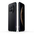 For Huawei Mate 70 Aurora Series Lens Protector + Metal Frame Phone Case(Black Blue) - Huawei Cases by PMC TechLife | Online Shopping South Africa | PMC TechLife | Buy Now Pay Later Mobicred