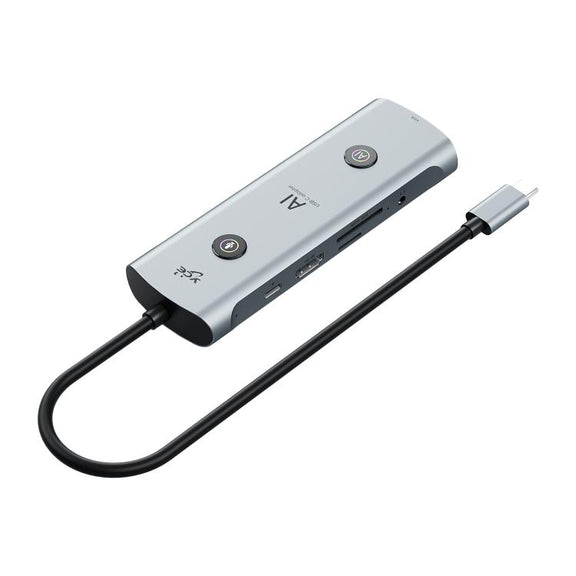 YCE V172 12 in 1 USB-C / Type-C HUB Adapter AI Docking Station(Grey)