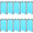For Xiaomi Civi 2 10pcs Front Housing Adhesive - Adhesive Sticker by PMc TechLife | Online Shopping South Africa | PMc TechLife | Buy Now Pay Later Mobicred