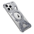 For iPhone 16 Pro Armor 360 Holder Frameless Alloy MagSafe Phone Case(Space Gray) - iPhone 16 Pro Cases by PMc TechLife | Online Shopping South Africa | PMc TechLife | Buy Now Pay Later Mobicred