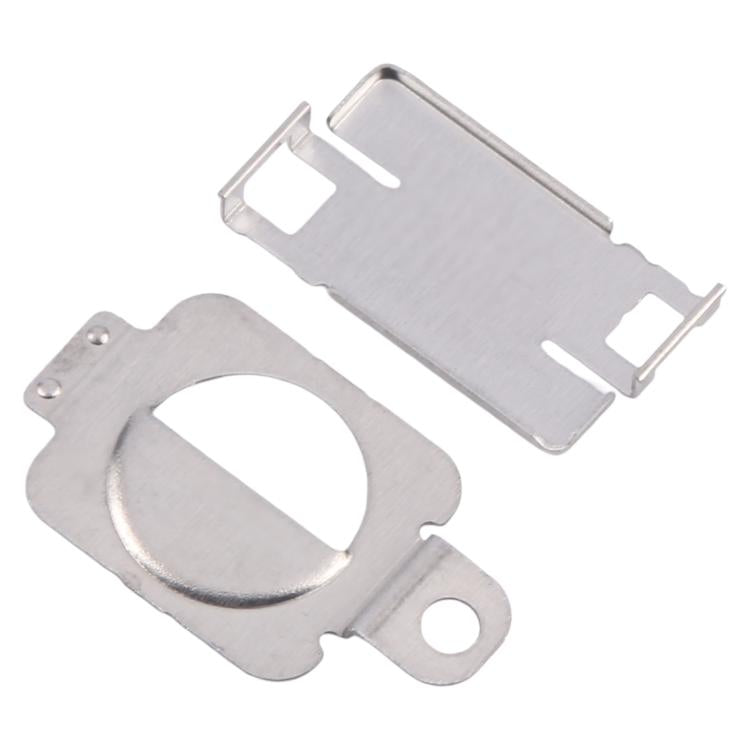For iPhone 14 / 14 Plus 1 Pair Flashlight / Mic Iron Sheet Cover (On The Back Cover)