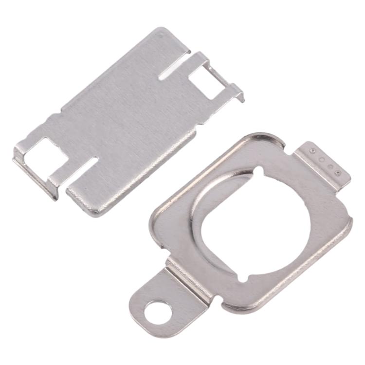 For iPhone 15 1 Pair Flashlight / Mic Iron Sheet Cover (On The Back Cover)