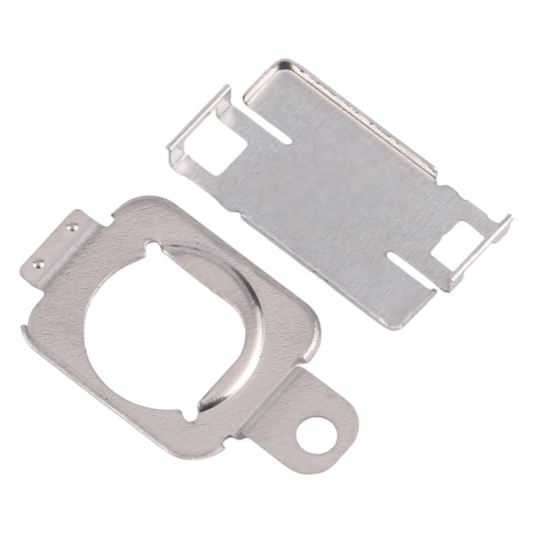 For iPhone 15 1 Pair Flashlight / Mic Iron Sheet Cover (On The Back Cover)