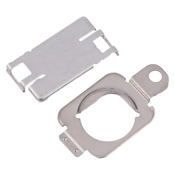 For iPhone 15 Plus 1 Pair Flashlight / Mic Iron Sheet Cover (On The Back Cover)