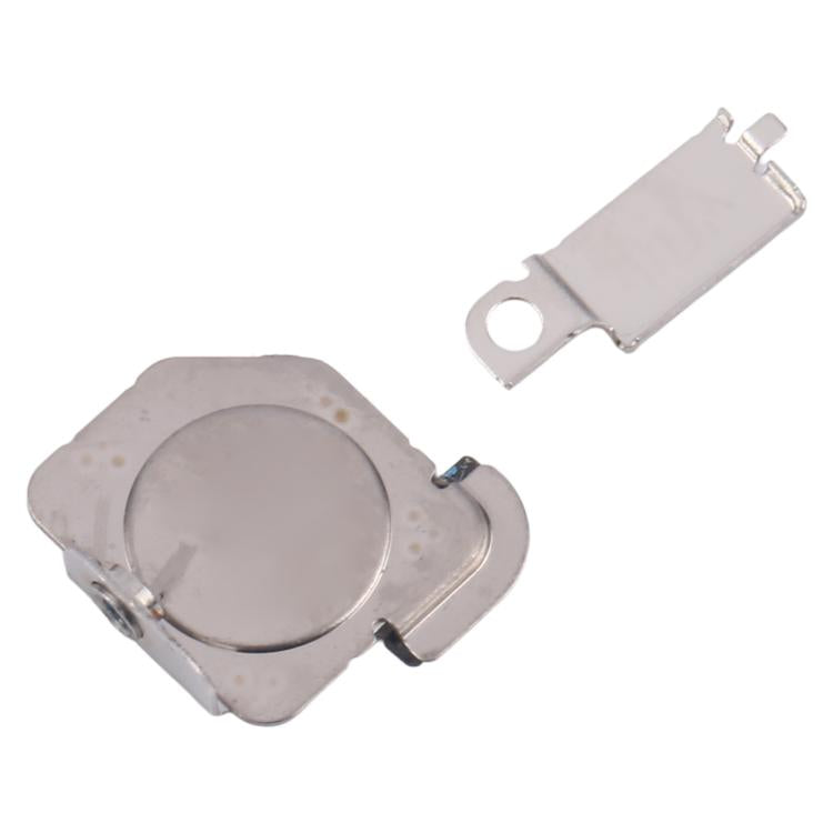 For iPhone 15 Pro 1 Pair Flashlight / Mic Iron Sheet Cover (On The Back Cover)