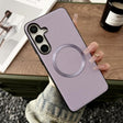 For Samsung Galaxy S25 5G CD Magsafe Magnetic Litchi Texture Phone Case(Purple) - Galaxy S25 5G Cases by PMC TechLife | Online Shopping South Africa | PMC TechLife | Buy Now Pay Later Mobicred