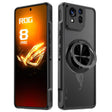 For Asus ROG Phone 8 Rotating Ring Holder TPU Hybrid PC Phone Case(Matte Black) - ASUS Cases by PMC TechLife | Online Shopping South Africa | PMC TechLife | Buy Now Pay Later Mobicred
