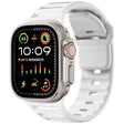 For Apple Watch 46mm / 49mm / 45mm / 44mm Single Nail Dual-Color Multi-hole Silicone Watch Band(White) - Watch Bands by PMc TechLife | Online Shopping South Africa | PMc TechLife | Buy Now Pay Later Mobicred