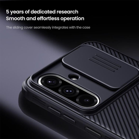For Samsung Galaxy A36 5G NILLKIN Black Mirror Pro Series Camshield PC Phone Case(Black)