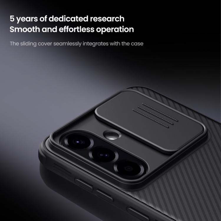 For Samsung Galaxy A56 5G NILLKIN Black Mirror Pro Series Camshield PC Phone Case(Black)