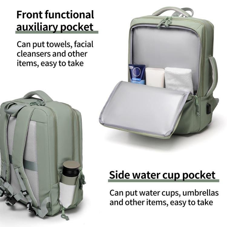 P960 Large Capacity Water Resistant Fashionable Backpack(Grey)