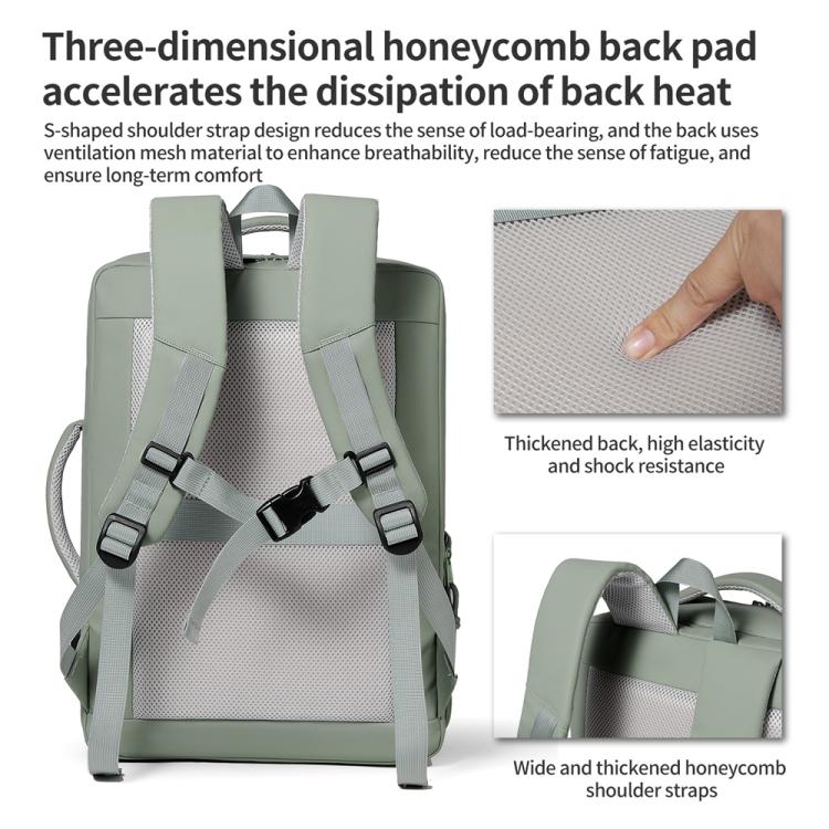 P960 Large Capacity Water Resistant Fashionable Backpack(Grey)