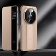 For Huawei Mate 70 RS Ultimate Smart View Window Imitation Ultimate Design Phone Case(Gold) - Huawei Cases by PMC TechLife | Online Shopping South Africa | PMC TechLife | Buy Now Pay Later Mobicred