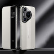 For Huawei Pura 70 Smart View Window Imitation Ultimate Design Phone Case(White) - Huawei Cases by PMC TechLife | Online Shopping South Africa | PMC TechLife | Buy Now Pay Later Mobicred